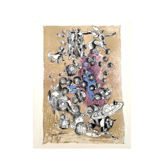 Jacques Villon - Dance of the Universe - Original Lithograph 1959 For Sale - Image 3 of 9