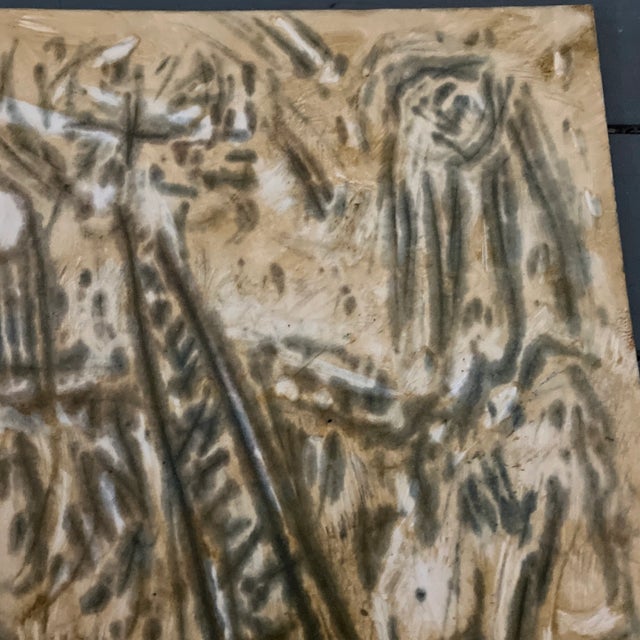 Contemporary Contemporary Original Peter Duncan Abstract Encaustic Painting Signed “The Narrow Way” For Sale - Image 3 of 6