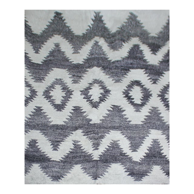 Hand Knotted Bamboo Rug. 10' X 14' For Sale