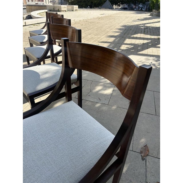 Chaises in Wood from Silvio Cavatorta, Italy, 1960s, Set of 5 For Sale - Image 6 of 7