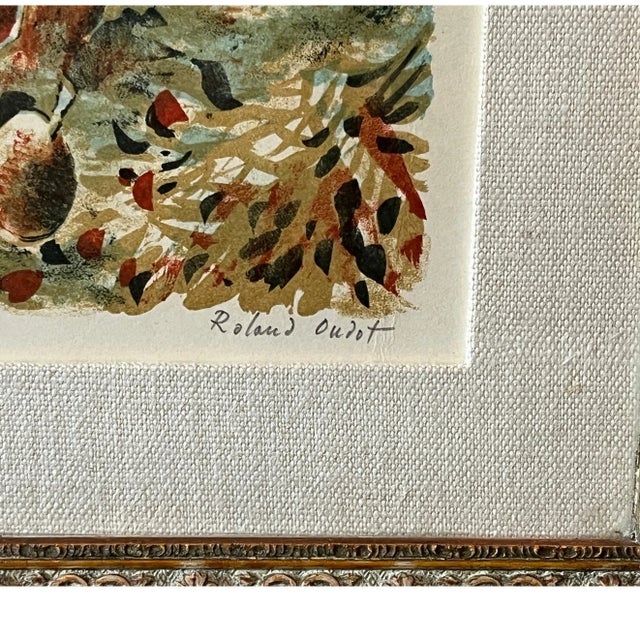 Early 20th Century Early 20th Century Roland Oudot Signed Limited Edition Lithograph Print Ep. d'artiste 18/30 For Sale - Image 5 of 6