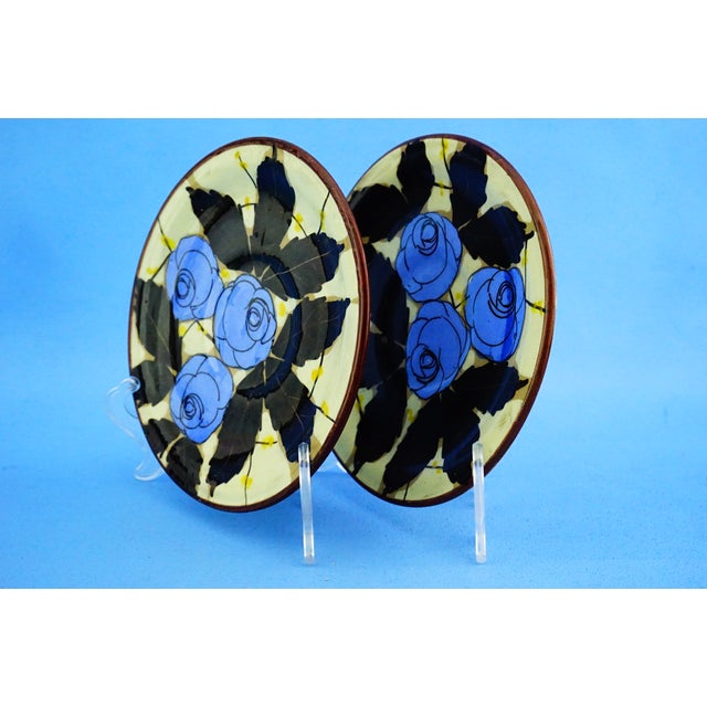 Vintage Ceramic Plates by La Spiga Roma, 1930s, Set of 2 For Sale - Image 6 of 18
