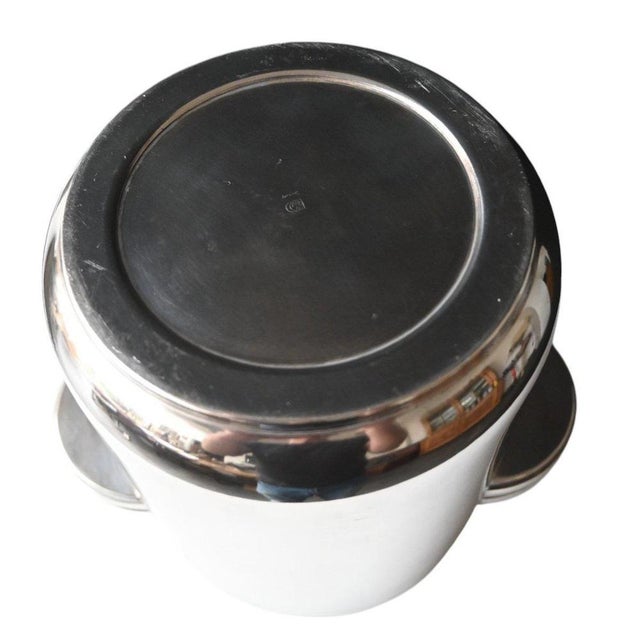 Metal Art Deco Silver Metal Wine Bucket by Quist For Sale - Image 7 of 11