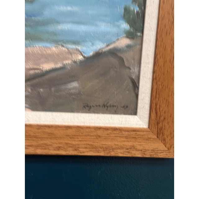 Original Swedish Oil on Panel – “River” by Ragner Nyberg – Signed & Dated 1969 – Newly Framed – 44 × 36 cm (17.3" × 14.2")...