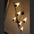 1950s Art Deco Opaline and Brass Chandelier, 1950s For Sale - Image 5 of 18
