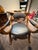 1960s 1960s Drexel Esperanto Walnut Octagonal Dining Table and Curule Chairs – 3 Pieces For Sale - Image 5 of 12