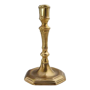 Early 18th Century French Louis XIV Brass Candlestick