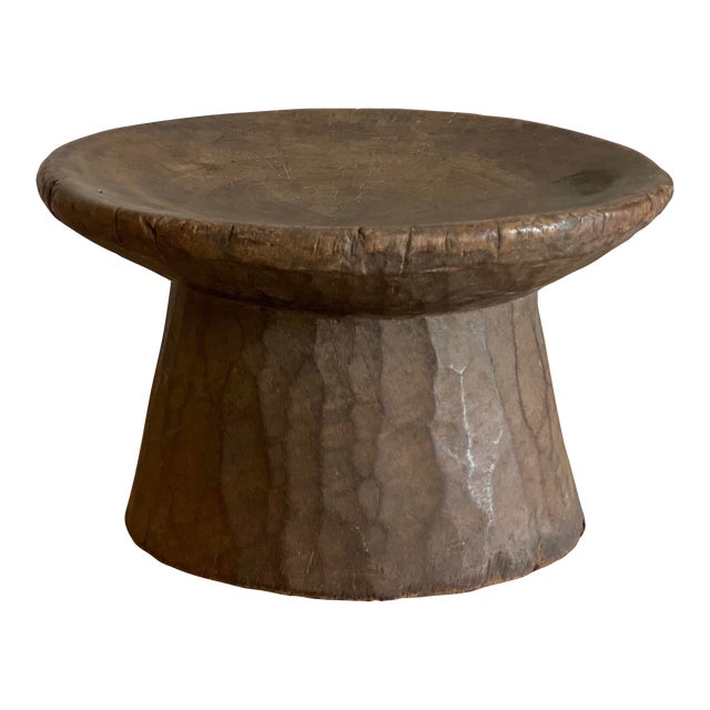 Mid 20th Century Primitive African Wood Stool For Sale