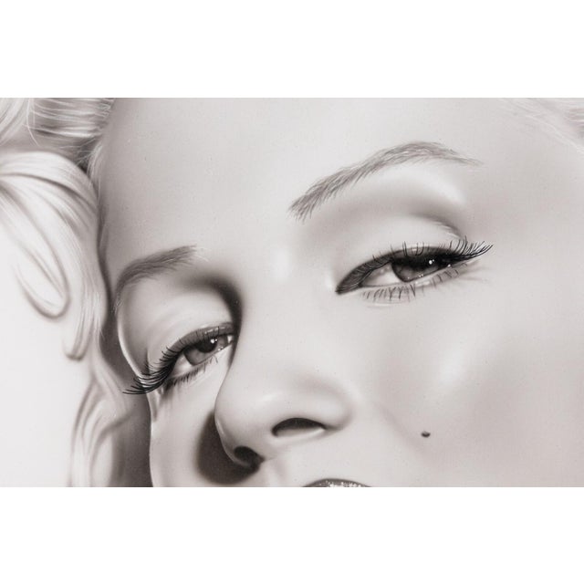 1950s Marilyn Monroe Contemporary Photo Realism Mixed-Media on Canvas Signed 2002 For Sale - Image 5 of 8