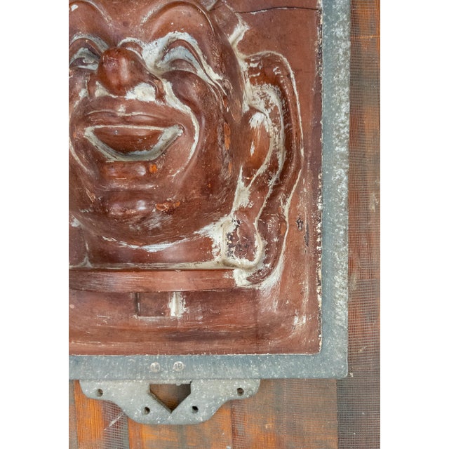 Red 20th Century Industrial Carnival Mask Mold For Sale - Image 8 of 17