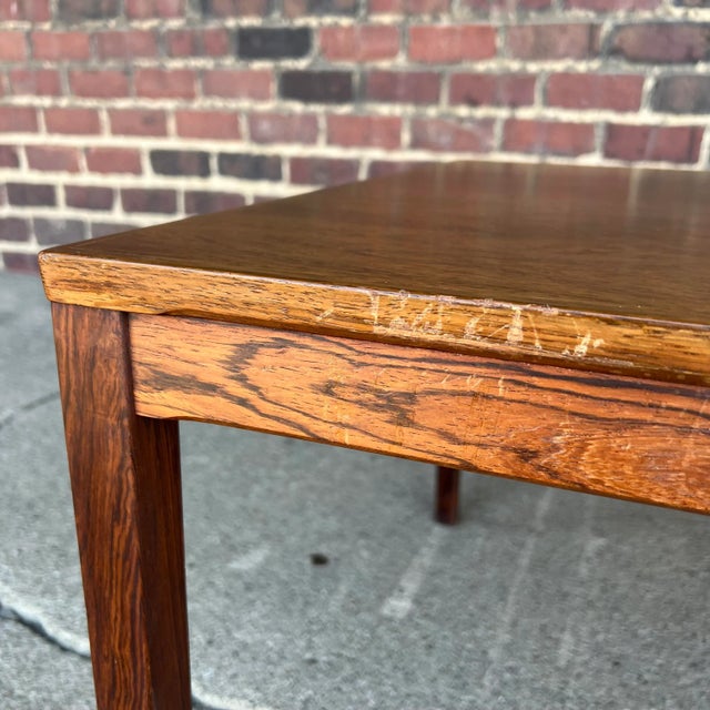Wood Pair of Haug Snekkeri A/S Rosewood Side Tables for Bruksbo For Sale - Image 7 of 12
