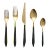 VIETRI Ares Oro & Black Twenty-Piece Flatware Set, Service for Four For Sale