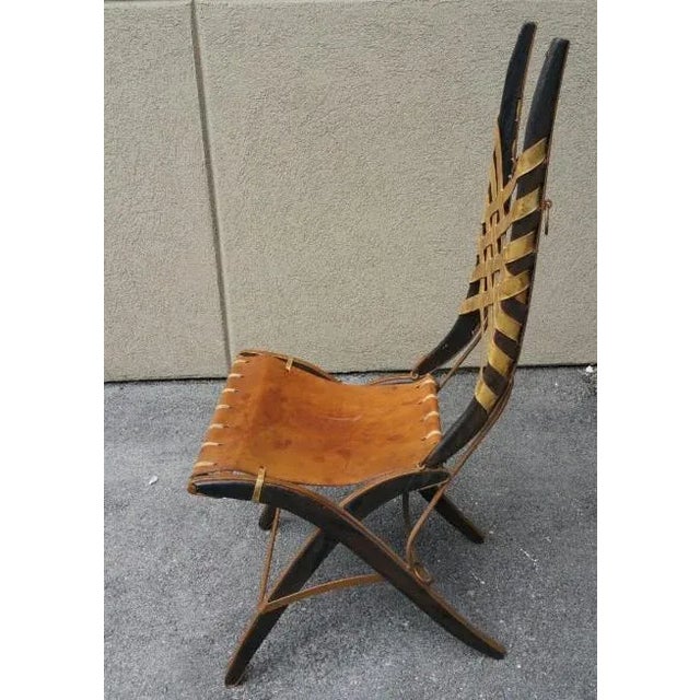 Mid Century Italian Modernist Dining Set by Alberto Marconetti Like Bugatti - Set of 5 For Sale In Miami - Image 6 of 13