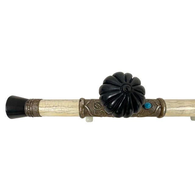 Early 20th Century Antique Chinese Opium Pipe, Late Qing Dynasty, Handcrafted Art For Sale - Image 11 of 12