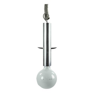 Minimalist Pendant Light in Metal from Gaetano Sciolari, Italy, 1970s For Sale