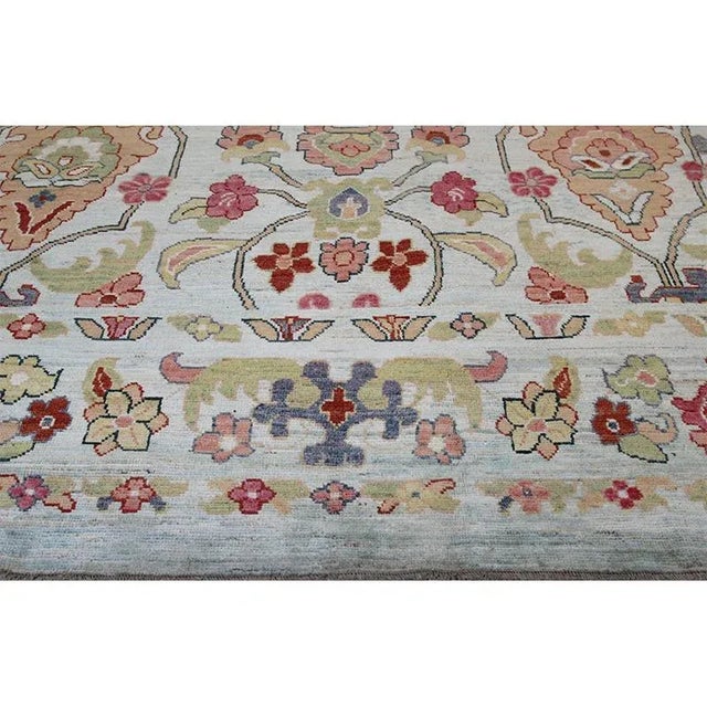 Handwoven Persian Sultanabad Area Rug 11’5″ X 16’3″ For Sale In Dallas - Image 6 of 13