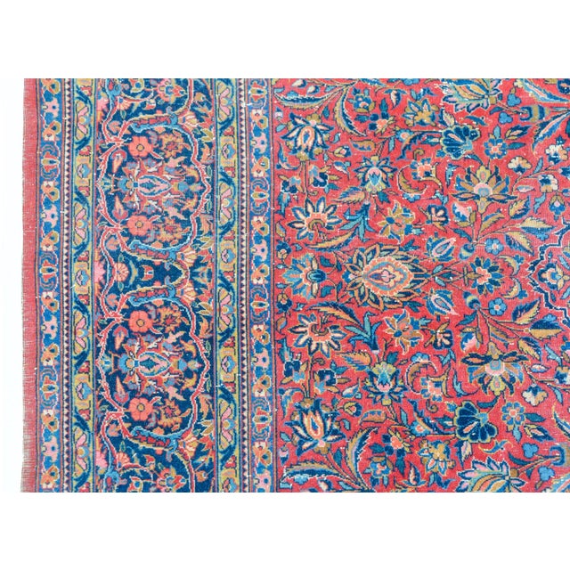Early 20th Century Persian Kashan Rug For Sale - Image 4 of 11