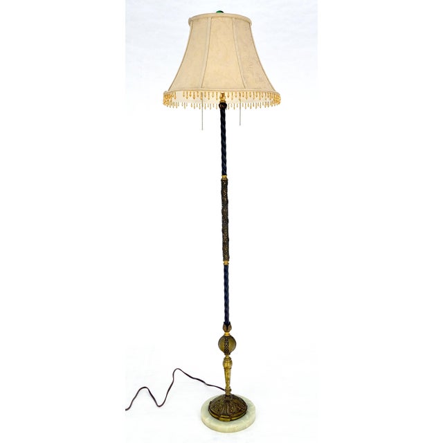 Very Fine Art Deco Style c1920s Onyx Base Floor Lamp For Sale - Image 16 of 18