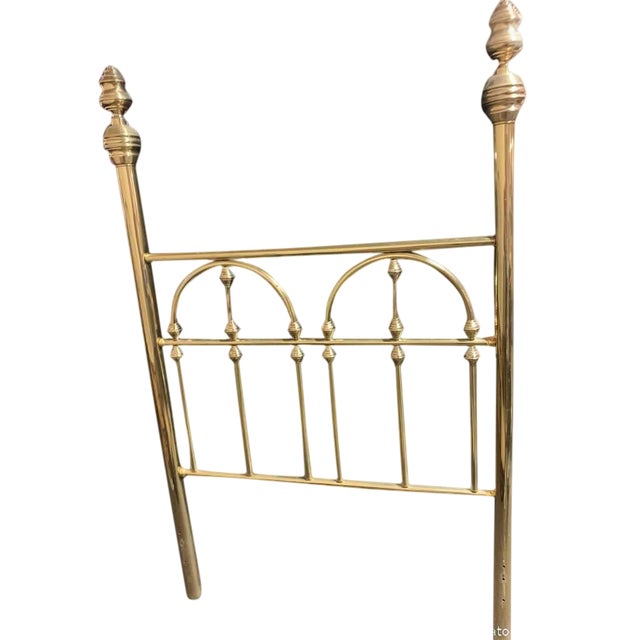 19th Century Hollywood Regency Brass Headboard Twin Bed Chairish