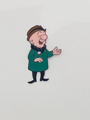 Jules Engel, Mr. Magoo Original Vintage Animation Cel Hand Drawing Painting
