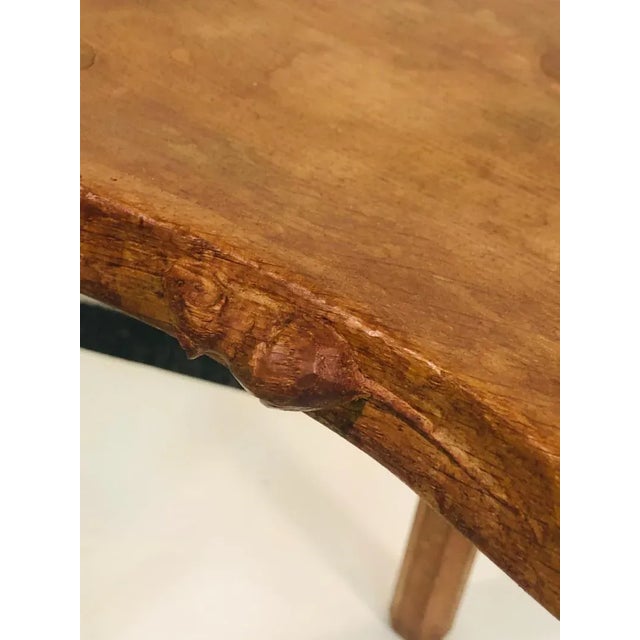 Wood Set of Three Wood Stools or Accent Tables by Robert Mouseman Thompson For Sale - Image 7 of 11