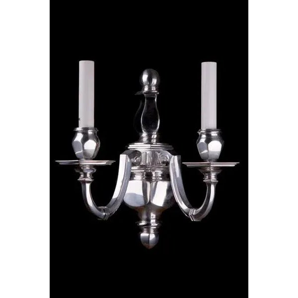 Contemporary Pulia Wall Sconce in Nickel Finish For Sale - Image 3 of 3