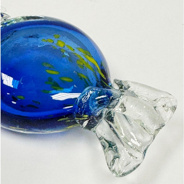 Mid 20th Century Vintage Oversized Murano Style Wrap Candy For Sale - Image 5 of 5