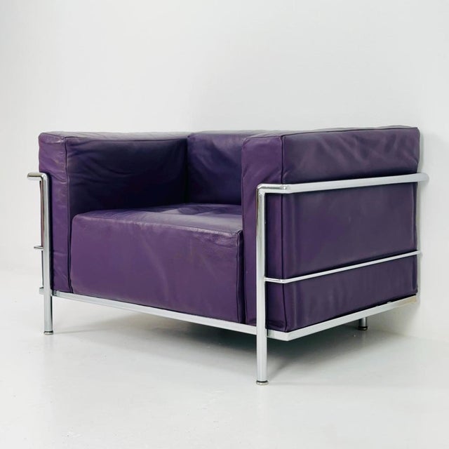 Gold Mid-Century LC3 Armchair Model 0275 by Le Corbusier for Cassina, Italy, 1960s For Sale - Image 8 of 11