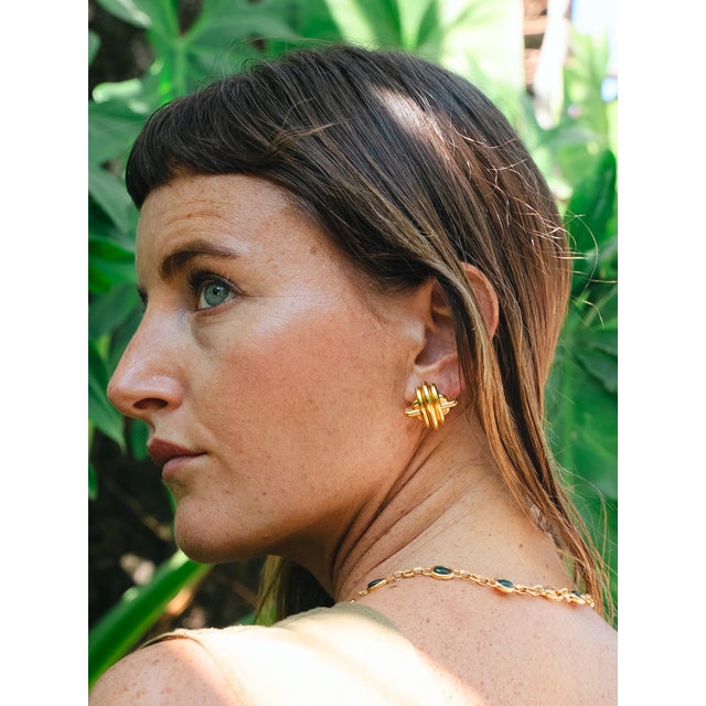 The Maxi Link Studs are made 100% in NYC, supporting local artisans and independent jewelry studios.&nbsp; Expertly...