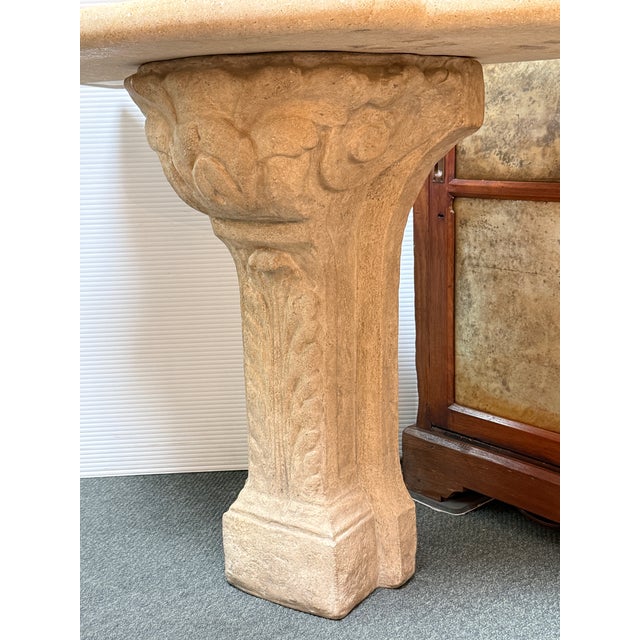 Dennis and Leen Pietra Stone Console Table For Sale In San Francisco - Image 6 of 12