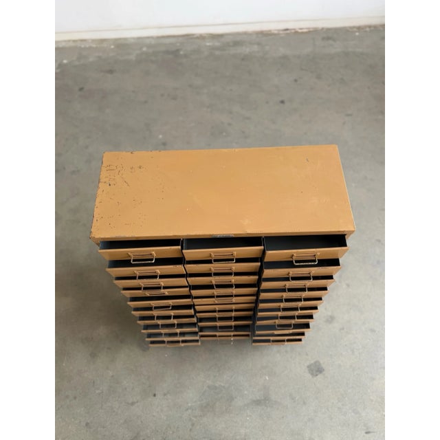 Vintage Steelmaster Industrial Multi-Drawer Cabinet For Sale In Los Angeles - Image 6 of 15