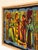 1970s French Cubist Needlepoint Pine Frame Saisons 1970s Handmade "Les Quatre Saisons" For Sale - Image 5 of 17