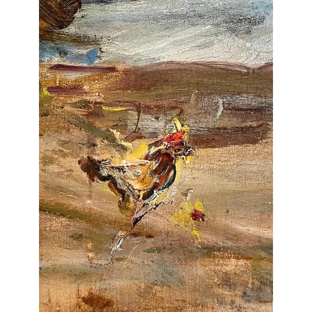 Unknown Artist, The Farm, Oil on Canvas For Sale - Image 4 of 13