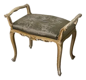 Small Louis XV Style Bench, 1940s