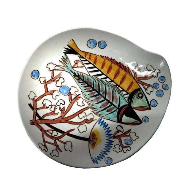 Vintage Ceramic Plates Set by Cesare Sartori for Sica, 1960s, Set of 7 For Sale - Image 4 of 7