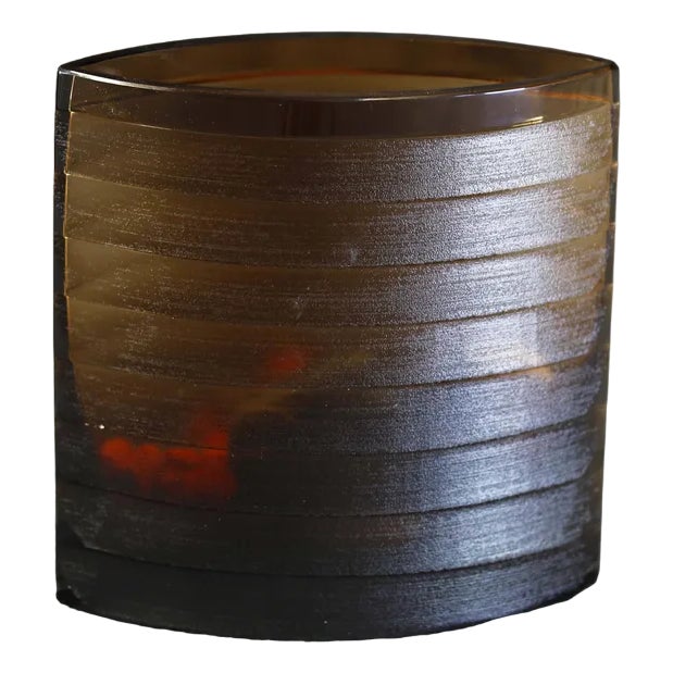 Bohemian Vase in Crystal, 1980s For Sale