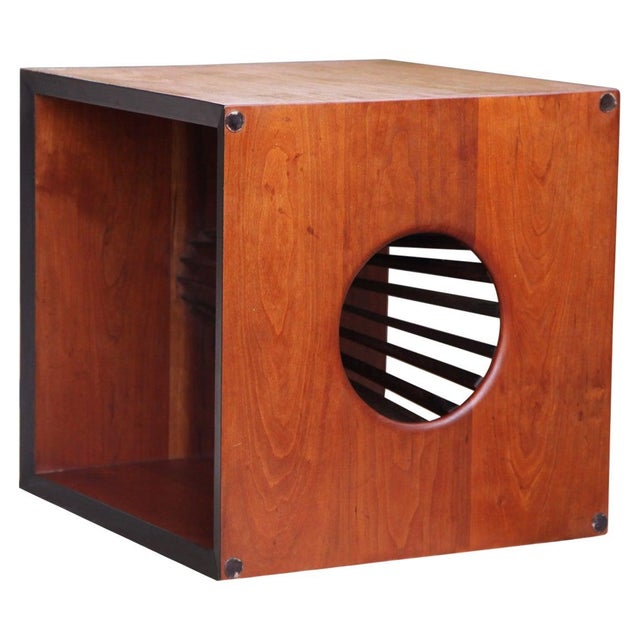 Peter Hvidt 1980s Danish Modern Gentry 86 Peter Hvidt Style Teak Cube Base Glass Table For Sale - Image 4 of 16