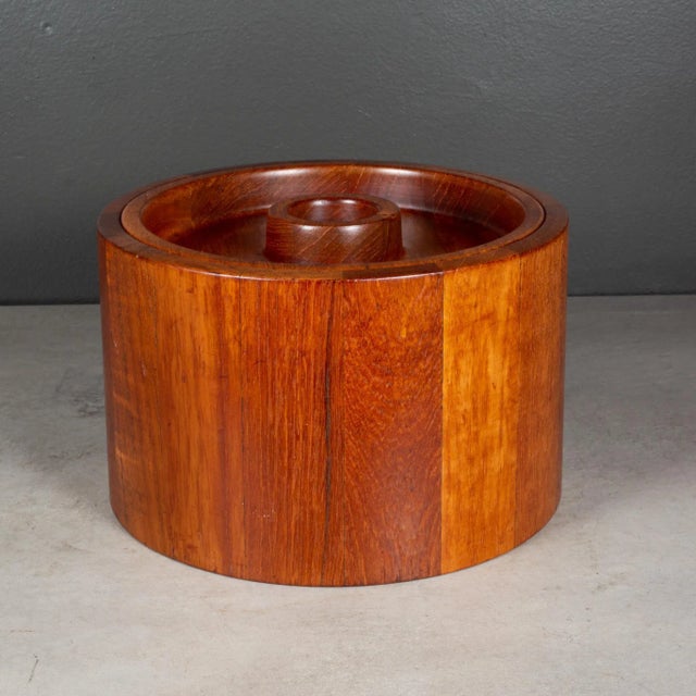 Dansk Designs Mid-Century Jens Quistgaard Danks Round Ice Bucket C.1960 For Sale - Image 4 of 7