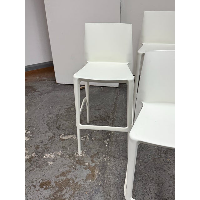 Mario & Claudio Bellini for Heller Bellini Outdoor Barstools, Set of Four For Sale - Image 4 of 12