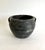 Chinoiserie Rustic Black Gray Pottery Vase For Sale - Image 3 of 8