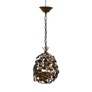 Brass Chandelier, 1950s For Sale