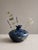 An elegant flower holder vase in glazed stoneware from the art of Vallauris handmade by the famous ceramic masters Jacques...