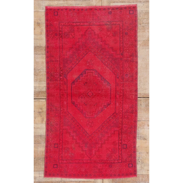 Vintage Red Turkish Oushak Rug, 03'07 X 06'07 For Sale - Image 10 of 10