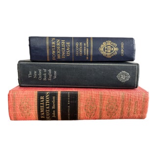 Mid 20th Century English Language Books, Set of 3 For Sale