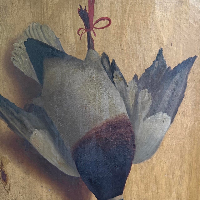 19th Century Mallard Duck Trophy Painting For Sale In Chicago - Image 6 of 13