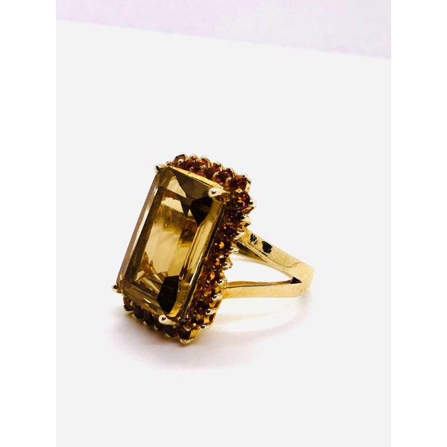 Gold Bochic “Capri” Vintage Citrine & Lemon Quartz — 18K Gold & Silver, Circa 1990 For Sale - Image 8 of 12