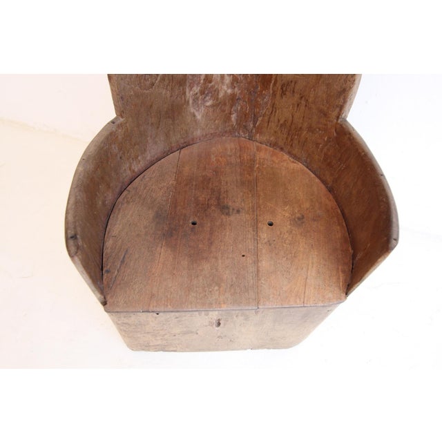 Scandinavian Folk Art Tree Stump Kubbstol Armchair For Sale - Image 12 of 18