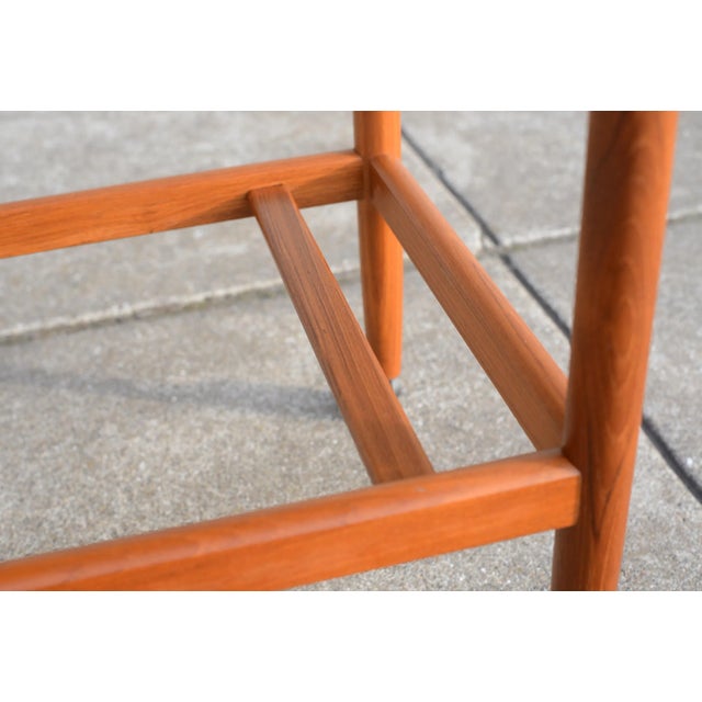 Danish Modern Grete Jalk Expandable Teak Bar Cart Tea Trolley For Sale - Image 10 of 13