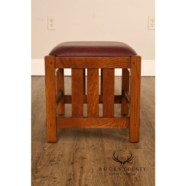 Stickley Mission Collection Oak Spindle Coffee Table For Sale In Philadelphia - Image 6 of 18