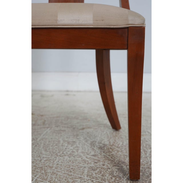 Set of 4 Ethan Allen Medallion Cherry Dining Chairs For Sale - Image 9 of 18
